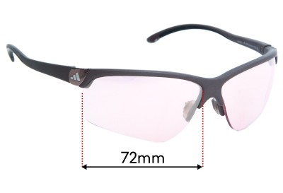 Adidas Adivista A164 Replacement Sunglass Lenses - 72mm **The Cannot Provide Lenses For This Model Sorry**  