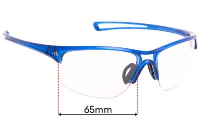 Adidas A404 Raylor L Replacement Lenses 65mm wide 