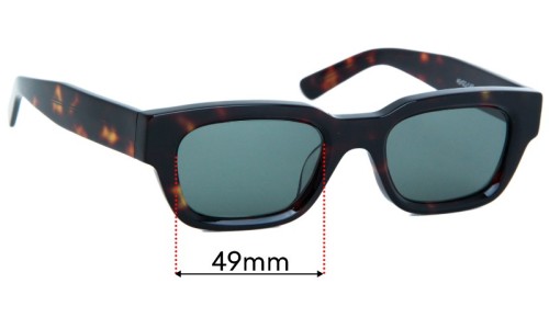 Sunglass Fix Replacement Lenses for Akila ZED - 49mm Wide 