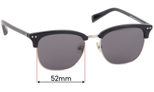 Sunglass Fix Replacement Lenses for Bailey Nelson  Bronte S - 52mm Wide 