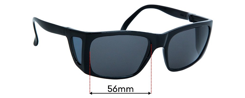 Sunglass Fix Replacement Lenses for Bolle 711  - 56mm Wide