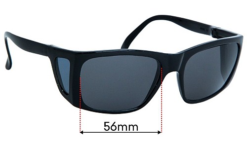 Sunglass Fix Replacement Lenses for Bolle 711  - 56mm Wide 