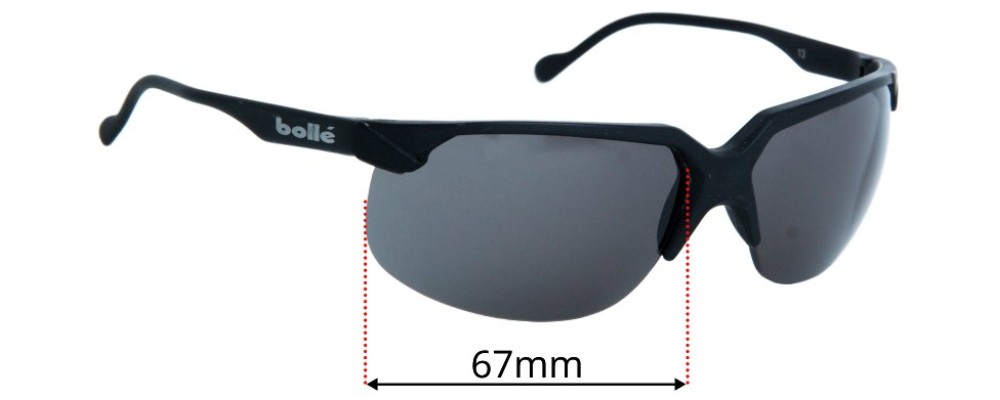 Sunglass Fix Replacement Lenses for Bolle Breakaway - 67mm Wide