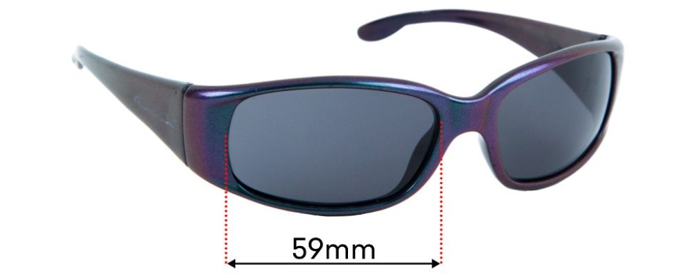 Sunglass Fix Replacement Lenses for Bolle Habu - 59mm Wide