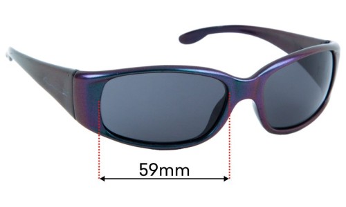 Sunglass Fix Replacement Lenses for Bolle Habu - 59mm Wide 