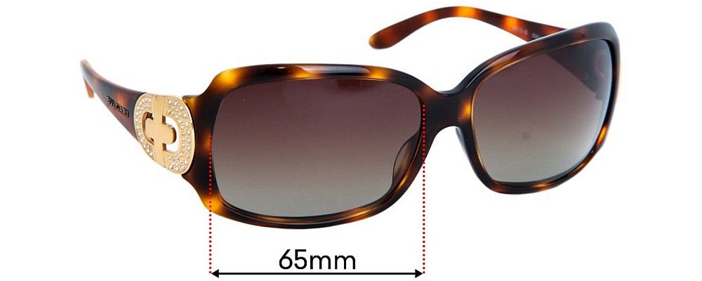 Sunglass Fix Replacement Lenses for Bvlgari 8013-B - 65mm Wide