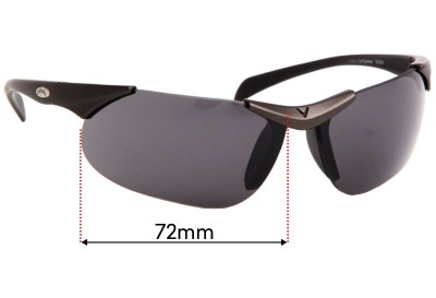 Callaway Golf Eyewear S205-BK Replacement Lenses 72mm wide 
