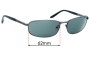Sunglass Fix Ersatzgläser für Caribbean Sun CS0041M - 62mm Wide 