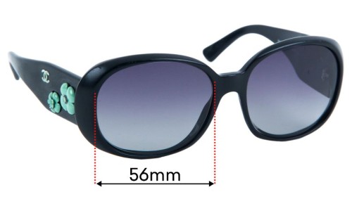 Sunglass Fix Replacement Lenses for Chanel 5113 - 56mm Wide 