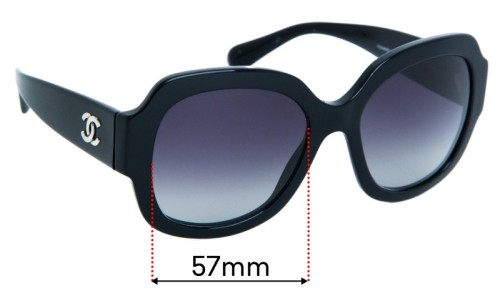 Sunglass Fix Replacement Lenses for Chanel 5373 - 57mm Wide 