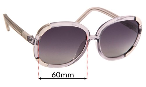 Sunglass Fix Replacement Lenses for Chloe CL 2119 - 60mm Wide 