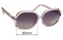 Sunglass Fix Verres de Remplacement pour Chloe CL 2119 - 60mm Wide 