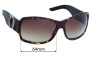Sunglass Fix Replacement Lenses for Christian Dior Cottage 1 - 64mm Wide 