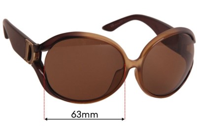Christian Dior Promenade K Replacement Lenses 63mm wide 