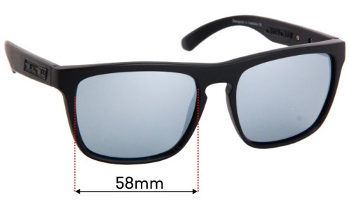 Sunglass Fix Replacement Lenses for Dirty Dog Monza - 58mm Wide 