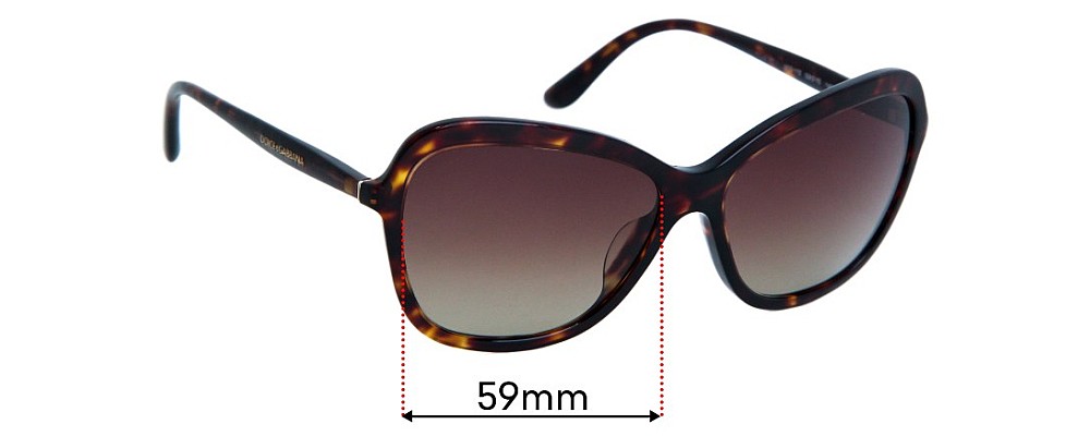 Sunglass Fix Replacement Lenses for Dolce & Gabbana DG4297 - 59mm wide