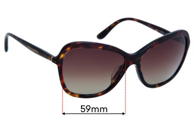 Sunglass Fix Replacement Lenses for Dolce & Gabbana DG4297 - 59mm wide 