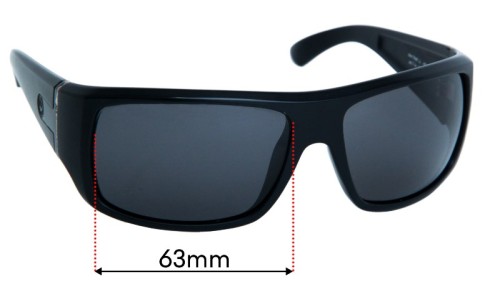 Sunglass Fix Replacement Lenses for Dragon Vantage LL 026  - 63mm Wide 