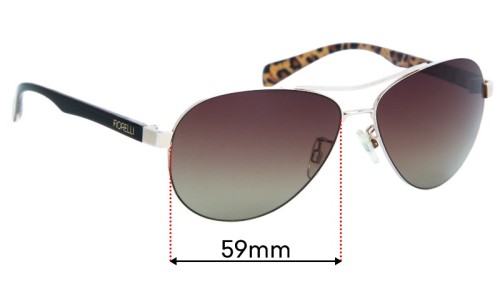 Sunglass Fix Replacement Lenses for Fiorelli Efrosini - 59mm Wide 