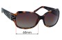 Sunglass Fix Lentes de Repuesto para Fossil Sienna - 60mm Wide 