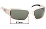 Sunglass Fix Replacement Lenses for Gatorz Fusion - 61mm Wide 