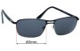 Sunglass Fix Lentes de Repuesto para Greg Norman G2015S - 60mm Wide 