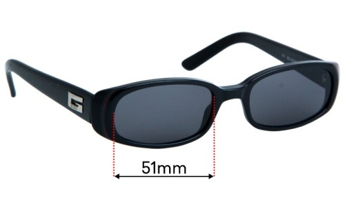 Sunglass Fix Replacement Lenses for Gucci GG2452/S - 51mm Wide 