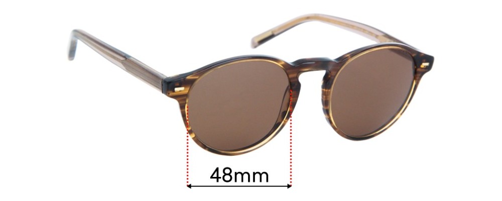 Sunglass Fix Replacement Lenses for Jimmy Fairly  E-004 - 48mm Wide