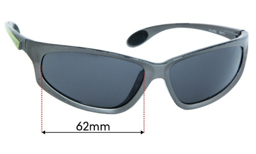 Sunglass Fix Replacement Lenses for Killer Loop KL4153  - 62mm Wide 