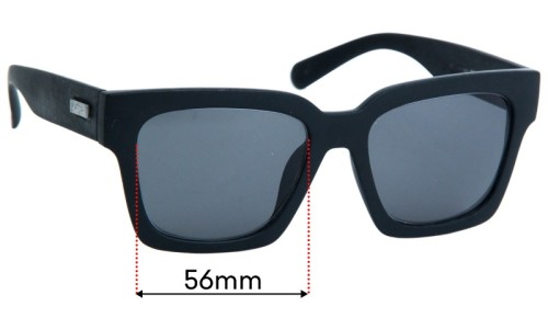 Sunglass Fix Replacement Lenses for Le Specs Weekend Riot  - 56mm Wide 