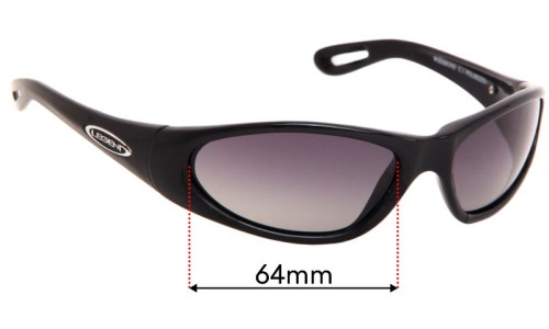 Sunglass Fix Replacement Lenses for Legend Wishbone - 64mm Wide 