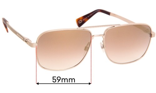 Sunglass Fix Replacement Lenses for Marc by Marc Jacobs Sun Rx 05 - 59mm Wide 