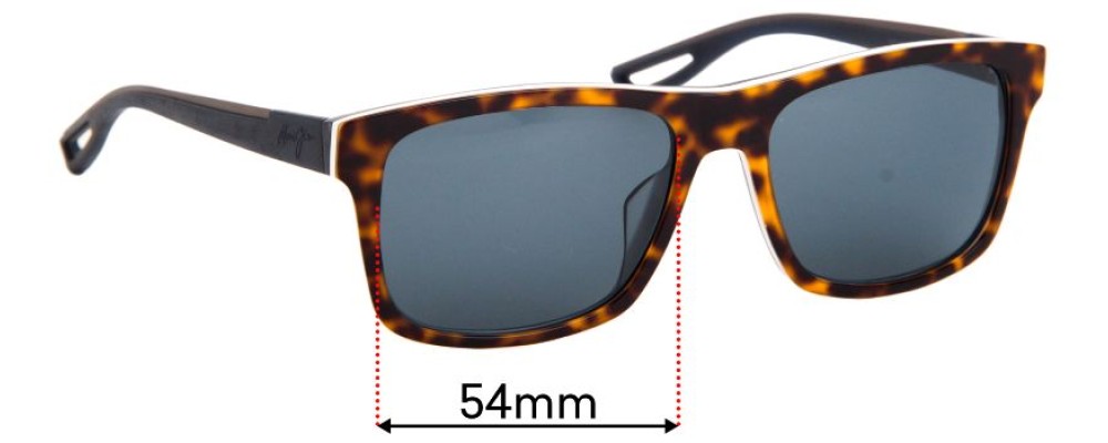 Sunglass Fix Replacement Lenses for Maui Jim MJ765 Chee Hoo!  - 54mm Wide