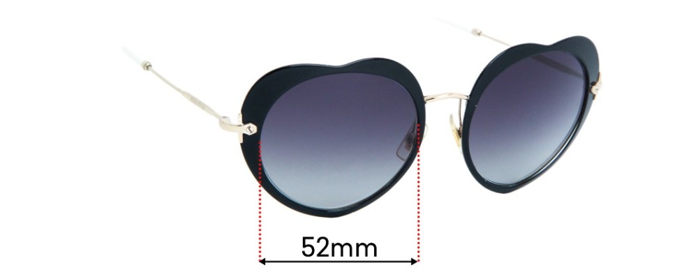 Sunglass Fix Replacement Lenses for Miu Miu SMU54R - 52mm wide