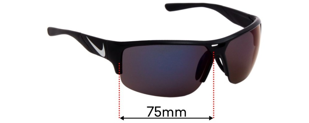Sunglass Fix Replacement Lenses for Nike EV0873 Golf X2 PRO E - 74mm Wide