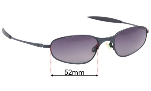 Sunglass Fix Replacement Lenses for Oakley A-Wire Rx - 52mm Wide 