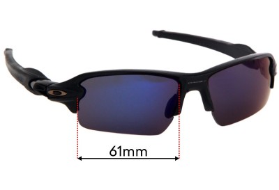Oakley Flak 2.0 OO9271 (Low Bridge Fit) Verres de Remplacement 61mm wide 