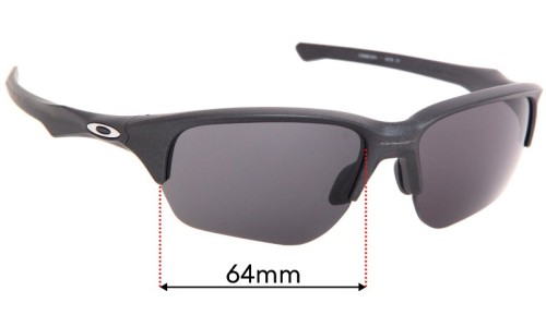 Sunglass Fix Replacement Lenses for Oakley Flak Beta OO9363 - 64mm Wide 