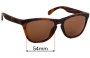 Sunglass Fix Verres de Remplacement pour Oakley Frogskins OO9245 (Low Bridge Fit) - 54mm Wide 
