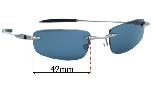 Sunglass Fix Replacement Lenses for Oakley Why 3 - 49mm Wide 