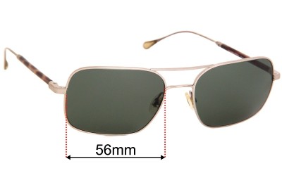 Oliver Peoples De Oro OV1149S Replacement Lenses 56mm wide 