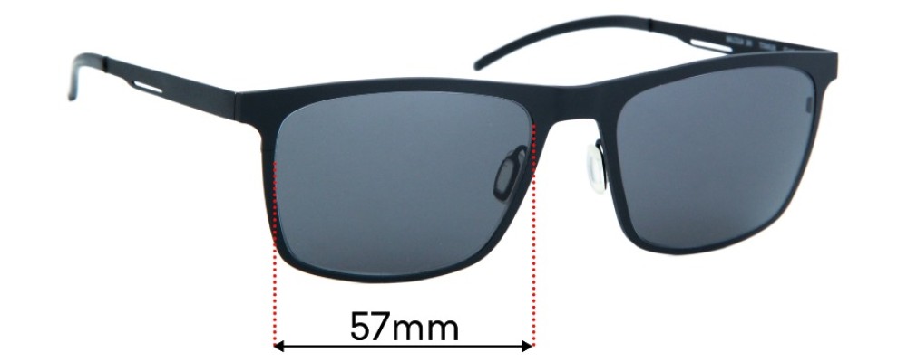 Sunglass Fix Replacement Lenses for Orgreen Malcolm - 57mm wide