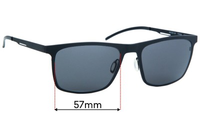 Sunglass Fix Replacement Lenses for Orgreen Malcolm - 57mm wide 