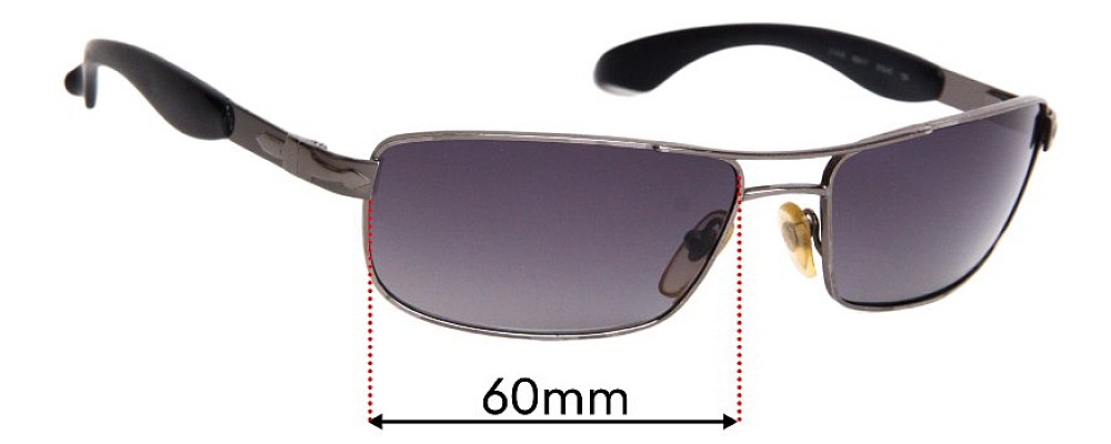 Sunglass Fix Replacement Lenses for Persol 2140-S - 60mm Wide