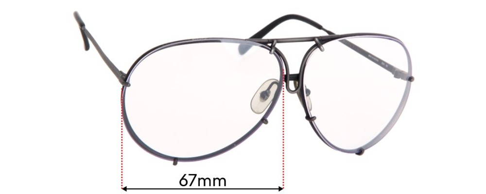 Sunglass Fix Replacement Lenses for Carrera 5621 - 67mm Wide