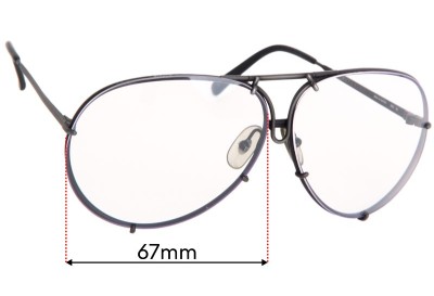 Carrera 5621 Replacement Sunglass Lenses - 67mm wide 