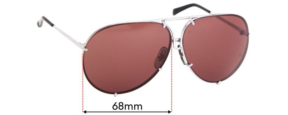 Sunglass Fix Replacement Lenses for Carrera 5623 - 68mm Wide