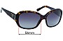 Sunglass Fix Replacement Lenses for Prada SPR31N - 56mm Wide 