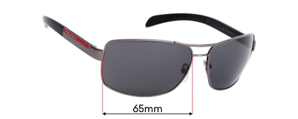 Prada SPS54I 65mm Replacement Lenses by Sunglass Fix™