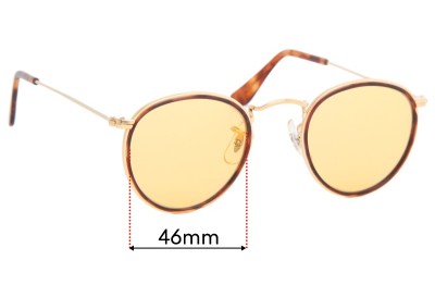 Ray Ban B&L W1675 Replacement Lenses 46mm wide 